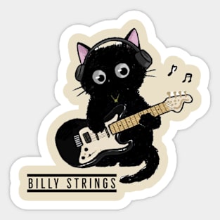 Cat Rock Billy Strings Sticker